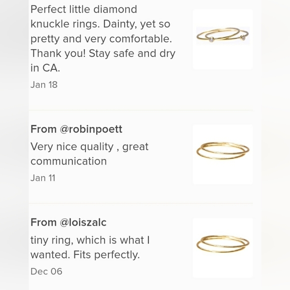 Midi knuckle rings - Picture 9 of 9